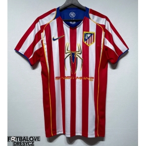Atletico Madrid 2004-2005 Retro Domácí Dres Krátký Rukáv